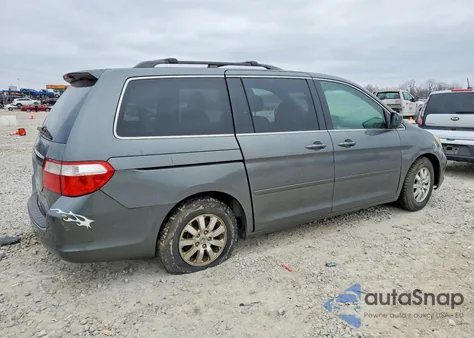 2007 Honda Odyssey Ex z USA, uszkodzony, nr VIN 5FNRL38457B429184